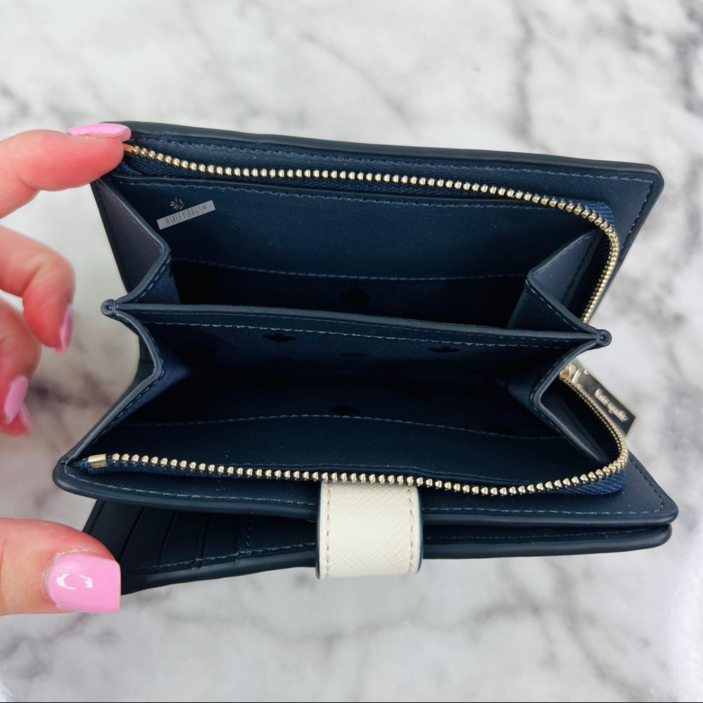 Kate Spade Staci Poolside Medium Compact Bifold Wallet - Picture 5 of 6